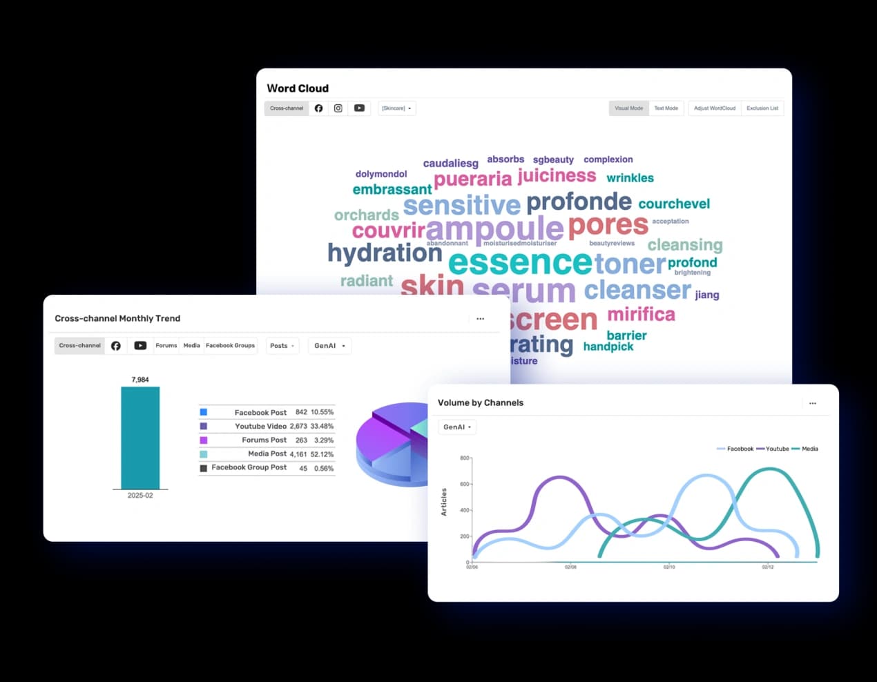 QSearch AI social listening platform preview